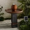 Kenroy Home Oswego 31 1/2" High Copper Solar LED Fountain -Kenroy Store kenroy home oswego 31 and one half inch high copper solar led fountain 860h0cropped