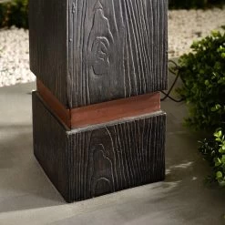 Kenroy Home Oswego 31 1/2" High Copper Solar LED Fountain -Kenroy Store kenroy home oswego 31 and one half inch high copper solar led fountain 860h0views3