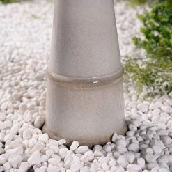 Kenroy Home Otaki 21 1/2"H Ivory Ceramic Outdoor Bird Bath -Kenroy Store kenroy home otaki 21 and one half inchh ivory ceramic outdoor bird bath 864h0views4