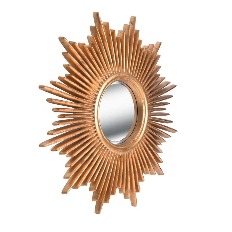 Kenroy Home Reyes Antique Gold 36" Round Wall Mirror 5 Kenroy Home Reyes Antique Gold 36" Round Wall Mirror - Image 3