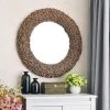 Kenroy Home Seagrass 33" Round Rope Wall Mirror -Kenroy Store kenroy home seagrass 33 inch round rope wall mirror 2r391cropped