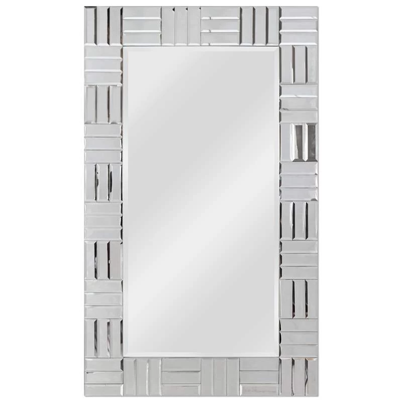 Kenroy Home Sparkle Chrome 28" X 44" Rectangular Wall Mirror 4 Kenroy Home Sparkle Chrome 28" X 44" Rectangular Wall Mirror - Image 2