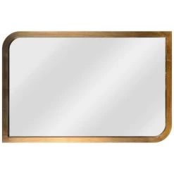 Kenroy Home Swoop Painted Brass 24" X 36" Wall Mirror