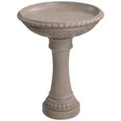 Kenroy Home Tucson 21" High Sandstone Outdoor Bird Bath -Kenroy Store kenroy home tucson 21 inch high sandstone outdoor bird bath 902h0