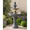 Kenroy Home Tucson 46" High Zinc 3-Tier LED Floor Fountain
