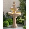 Kenroy Home Tucson 46"H Sandstone 3-Tier LED Floor Fountain