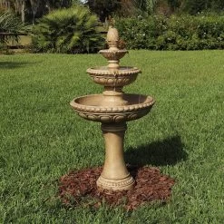 Kenroy Home Tucson 46"H Sandstone 3-Tier LED Floor Fountain -Kenroy Store kenroy home tucson 46 inchh sandstone 3 tier led floor fountain 85a37views1