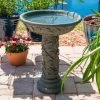 Kenroy Home Vineyard 22"H Bronze Patina Outdoor Bird Bath 1 Kenroy Home Vineyard 22"H Bronze Patina Outdoor Bird Bath -Kenroy Store kenroy home vineyard 22 inchh bronze patina outdoor bird bath 66h61cropped