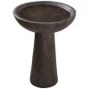 Kenroy Home Woodland 21" High Wood Grain Outdoor Bird Bath