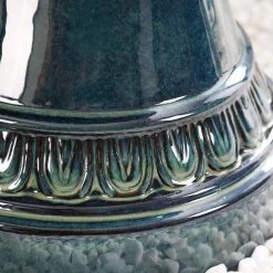 Kiera 46 1/2" High Blue Ceramic Traditional Garden Fountain -Kenroy Store kiera 46 and one half inch high blue ceramic traditional garden fountain 78f19views1