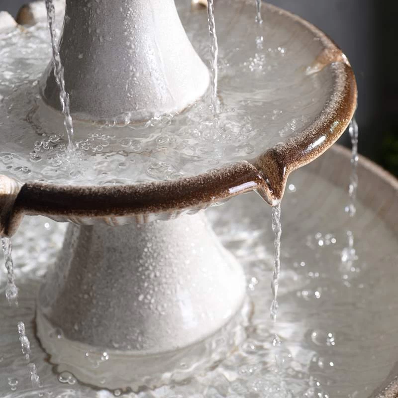 Knight 45 1/4" High Ivory 3-Tier LED Floor Water Fountain 7 Knight 45 1/4" High Ivory 3-Tier LED Floor Water Fountain - Image 5