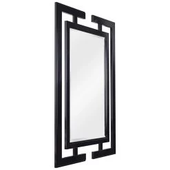 Mikoto Gloss Black 29" X 41" Wall Mirror -Kenroy Store mikoto gloss black 29 inch x 41 inch wall mirror t5012views1