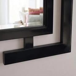 Mikoto Gloss Black 29" X 41" Wall Mirror -Kenroy Store mikoto gloss black 29 inch x 41 inch wall mirror t5012views5