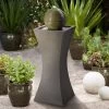Moss Stone 39 1/2" High Solar LED Bubbler Fountain -Kenroy Store moss stone 39 and one half inch high solar led bubbler fountain 66k47cropped