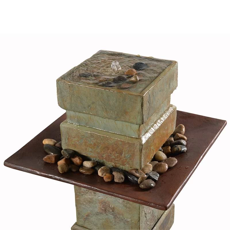 Pilaster Post 33" High Slate Indoor-Outdoor Bubbler Fountain 6 Pilaster Post 33" High Slate Indoor-Outdoor Bubbler Fountain - Image 4