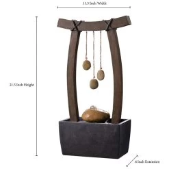 Reflection 21 1/2" High Wood Grain Indoor Table Fountain -Kenroy Store reflection 21 and one half inch high wood grain indoor table fountain 66h75views1