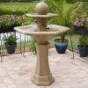 Riviera 56" Sandstone 3-Tier Bubbler Fountain With LED Light -Kenroy Store riviera 56 inch sandstone 3 tier bubbler fountain with led light 66k57cropped