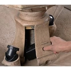 Riviera 56" Sandstone 3-Tier Bubbler Fountain With LED Light -Kenroy Store riviera 56 inch sandstone 3 tier bubbler fountain with led light 66k57views2