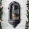 Royal Lion 35" High Zinc Outdoor Wall Fountain With Light -Kenroy Store royal lion 35 inch high zinc outdoor wall fountain with light 66h70cropped