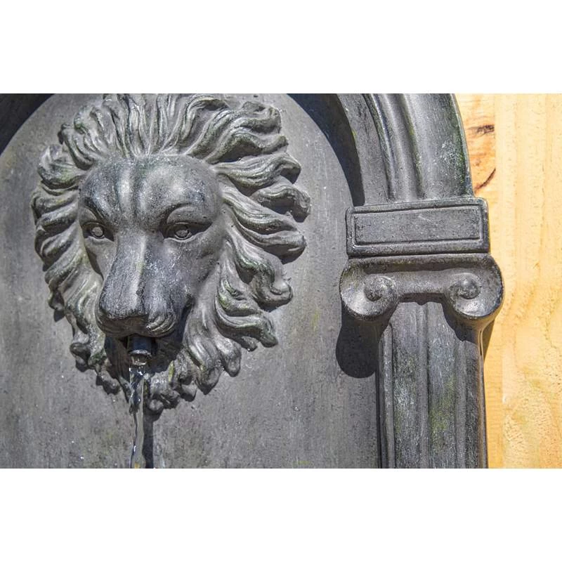 Royal Lion 35" High Zinc Outdoor Wall Fountain With Light 7 Royal Lion 35" High Zinc Outdoor Wall Fountain With Light - Image 5