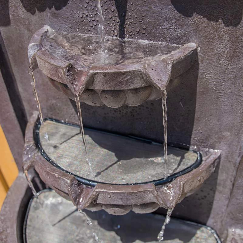 San Pablo 35" High Plum Bronze Outdoor LED Wall Fountain 7 San Pablo 35" High Plum Bronze Outdoor LED Wall Fountain - Image 5