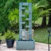 Stanton 51" High Dusty Blue Waterfall Water Chain Fountain 2 Stanton 51" High Dusty Blue Waterfall Water Chain Fountain -Kenroy Store stanton 51 inch high dusty blue waterfall water chain fountain 78e47cropped