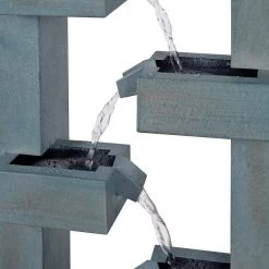 Stanton 51" High Dusty Blue Waterfall Water Chain Fountain 12 Stanton 51" High Dusty Blue Waterfall Water Chain Fountain -Kenroy Store stanton 51 inch high dusty blue waterfall water chain fountain 78e47views3