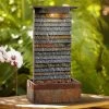 Stave Slate Stone 19" High Rustic Modern Fountain With LED Light 1 Stave Slate Stone 19" High Rustic Modern Fountain With LED Light -Kenroy Store stave slate stone 19 inch high rustic modern fountain with led light 66h99cropped