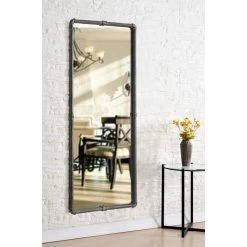 Steam Fitter Vintage Metal 24" X 60" Floor Mirror