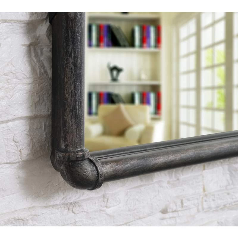 Steam Fitter Vintage Metal 24" X 60" Floor Mirror 8 Steam Fitter Vintage Metal 24" X 60" Floor Mirror - Image 6