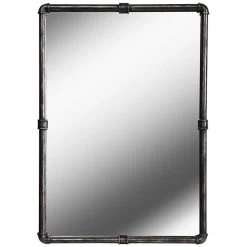 Steam Fitter Vintage Metal 26" X 37 1/4" Wall Mirror