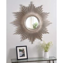 Sunburst Reflections 36" X 36" Wall Mirror