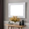 Tranquility White 30" X 39" Rectangular Wall Mirror -Kenroy Store tranquility white 30 inch x 39 inch rectangular wall mirror t5037cropped