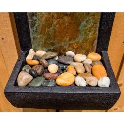 Triptych 37" Natural Slate Modern Wall Fountain With Light 11 Triptych 37" Natural Slate Modern Wall Fountain With Light -Kenroy Store triptych 37 inch natural slate modern wall fountain with light 66h84views2