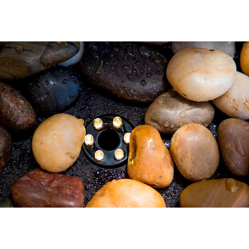 Triptych 37" Natural Slate Modern Wall Fountain With Light 7 Triptych 37" Natural Slate Modern Wall Fountain With Light - Image 5