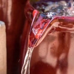 Vessel 36" High Textured Rustic Ceramic Outdoor Fountain 10 Vessel 36" High Textured Rustic Ceramic Outdoor Fountain -Kenroy Store vessel 36 inch high textured rustic ceramic outdoor fountain 66h90views1