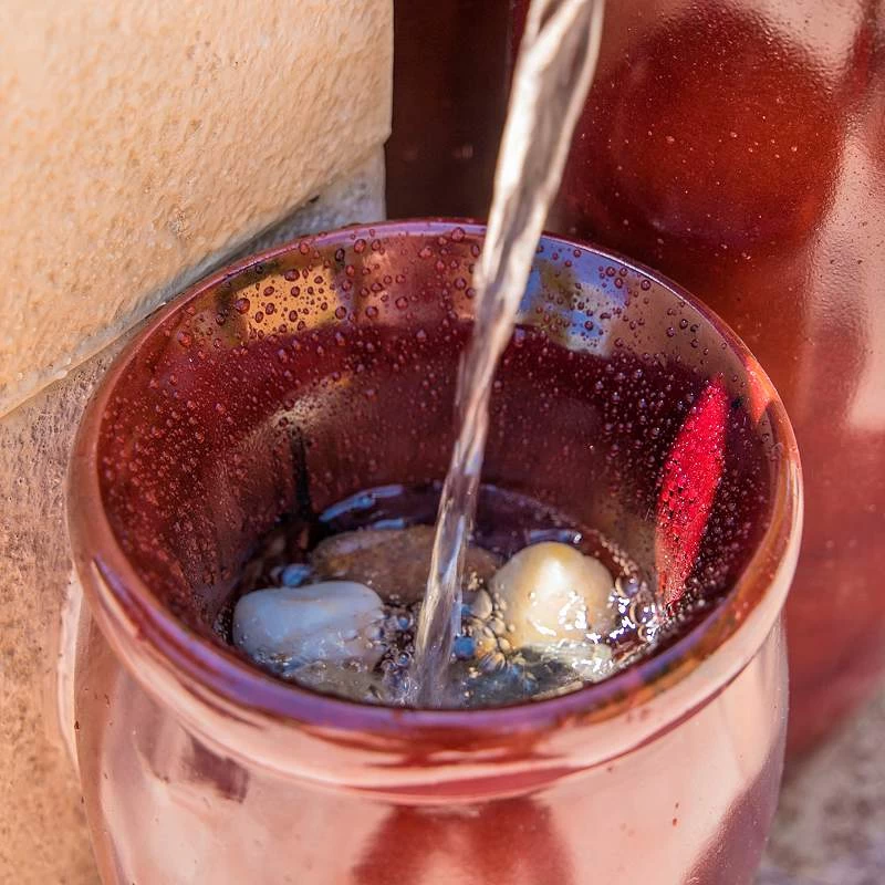 Vessel 36" High Textured Rustic Ceramic Outdoor Fountain 7 Vessel 36" High Textured Rustic Ceramic Outdoor Fountain - Image 5